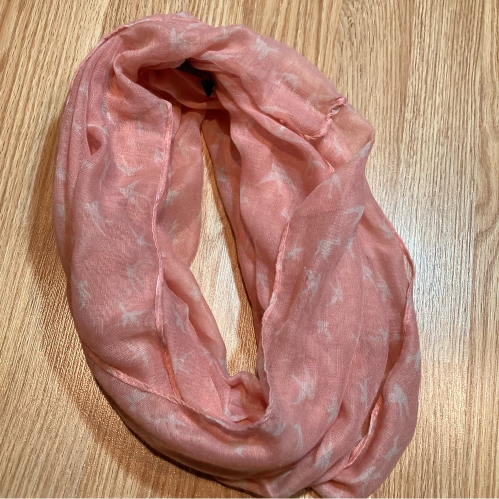 Rue21 peach bird scarf